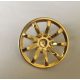 62701 Chrome GOLD Wheel Cover 9 Spoke - 24mm D. - for Wheel 55982   part: 62701  Custom chromed by Bubul