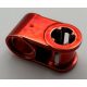 6536 | Chrome Red Technic, Axle and Pin Connector Perpendicular | Custom Chromed by BUBUL