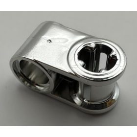   6536 | Chrome Silver Technic, Axle and Pin Connector Perpendicular | Custom Chromed by BUBUL