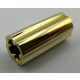 6538c, 59443 | Chrome Gold Technic, Axle Connector 2L (Smooth with x Hole + Orientation) | Custom Chromed by BUBUL