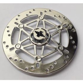   65416_S Chrome Silver Technic, Brake Disc 6 x 6 Custom Chromed by BUBUL