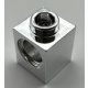 6541 | Chrome Silver Technic, Brick 1 x 1 with Hole | Custom Chromed by Bubul
