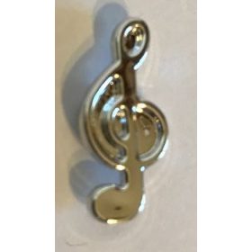   65468b Chrome Silver Minifigure, Utensil Trolls Treble Clef chromed by Bubul