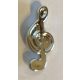 65468b Chrome Silver Minifigure, Utensil Trolls Treble Clef chromed by Bubul