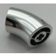 65473 Chrome Silver Brick, Round 2 x 2 d. 45 Degree Elbow Custom Chromed by BUBUL