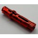 6558 Chrome Red Technic, Pin 3L with Friction Ridges Lengthwise  Custom Chromed by Bubul