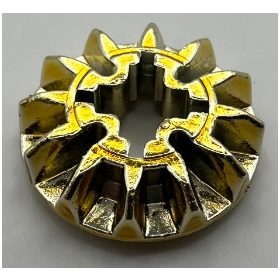   6589 Chrome Gold Technic, Gear 12 Tooth Bevel Custom Chromed by BUBUL