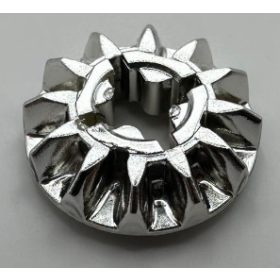   6589_Chrome Silver Technic, Gear 12 Tooth Bevel  6589 Custom Chromed by BUBUL