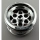 6595 | Chrome Silver Wheel 49.6 x 28 VR with Axle Hole  that 22253 and  23243 | Custom Chromed by BUBUL