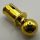 6628 Chrome GOLD Technic, Pin with Friction Ridges Lengthwise and Towball  or: 66906 Custom chromed by Bubul
