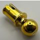 6628 Chrome GOLD Technic, Pin with Friction Ridges Lengthwise and Towball  or: 66906 Custom chromed by Bubul
