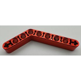   6629 Chrome Red Technic, Liftarm 1 x 9 Bent (6 - 4) Thick  Part: 6629 Custom chromed by Bubul