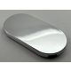 66857 | Chrome Silver Tile, Round 2 x 4 Oval | Custom Chromed by BUBUL