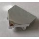 66956 Chrome Silver Wedge 2 x 2 x 2/3 Pointed with Stud Notches Custom Chromed by BUBUL