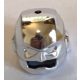 67583 Chrome Silver Minifigure, Headgear Helmet Mask with Ear Protectors, Eyes and Mouth Slit and Hole on Top Custom chromed by BUBUL