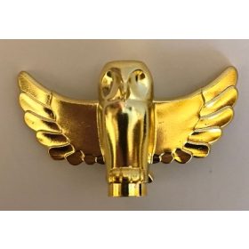  67632 | Chrome Gold Owl, Spread Wings | Custom Chromed by Bubul