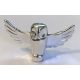 67632 | Chrome Silver Owl, Spread Wings | Custom Chromed by Bubul