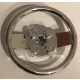 67811 Chrome Silver Vehicle, Steering Wheel with 2 x 2 Center Custom Chromed by BUBUL