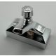 69c01 Chrome Silver Tap 1 x 2 Base with Light Gray Spout  Custom Chromed by BUBUL