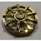 72210b Chrome Gold Wheel Cover 9 Spoke - for Wheel 72206pb01 Custom Chromed by BUBUL