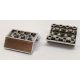 Chrome Silver Slope, Inverted 45 4 x 4 Double with 2 Holes  72454 or 4854  Custom chromed by BUBUL