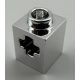 73230 | Chrome Silver Technic, Brick 1 x 1 with Hole | Custom Chromed by Bubul