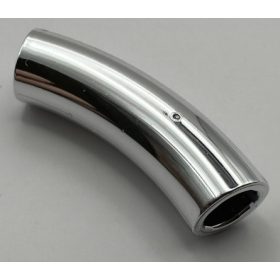   7324 | Brick, Round Tube 1 x 1 d. 45 degrees Elbow Macaroni Half - Axle Hole | Custom Chromed by Bubul