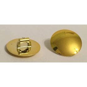   75902 Chrome Gold Minifig, Shield Round with Rounded Front  Custom Chromed by BUBUL