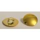 75902 Chrome Gold Minifig, Shield Round with Rounded Front  Custom Chromed by BUBUL