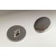 75902 Chrome Silver Minifig, Shield Round with Rounded Front  75902 Custom Chromed by BUBUL