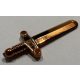 76764 Chrome Copper Sword, Shortsword Elaborate Hilt  76764  similar 3847 Custom Chromed by BUBUL