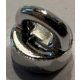 77813 Chrome Silver Tile, Round 1 x 1 with Loop Custom Chromed by BUBUL
