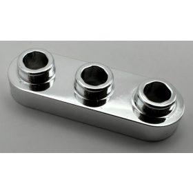   77850 | Chrome Silver Plate, Round 1 x 3 with Open Studs | Custom Chromed by BUBUL