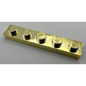 78329 | Chrome Gold  Plate 1 x 5 | Custom Chromed by BUBUL