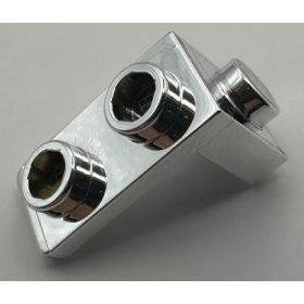   79389 Chrome Silver Bracket 1 x 1 - 1 x 2  Custom Chromed by BUBUL