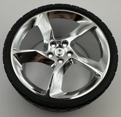 80280 80281 | Chrome Silver Wheel 75mm D. x 41mm #1 Model Left or Right Side 73389 73398 | Custom Chromed by Bubul 