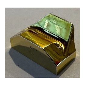   81300_Chrome Gold Slope, Curved 1 x 2 x 2/3 Wing End  47458  or 78881 Custom Chromed by BUBUL