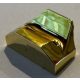 81300_Chrome Gold Slope, Curved 1 x 2 x 2/3 Wing End  47458  or 78881 Custom Chromed by BUBUL