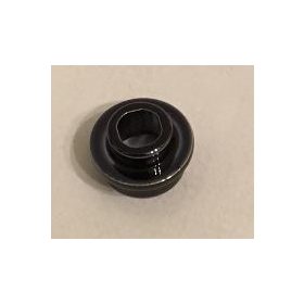   85861 Chrome TITAN Black Plate, Round 1 x 1 with Open Stud Custom Chromed by Bubul