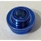 85861 Chrome Blue Plate, Round 1 x 1 with Open Stud Custom Chromed by Bubul