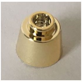   85975_Chrome GOLD Cone 1 1/6 x 1 1/6 x 2/3 (Fez)  85975 or 29175 Custom chromed by Bubul