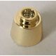 85975_Chrome GOLD Cone 1 1/6 x 1 1/6 x 2/3 (Fez)  85975 or 29175 Custom chromed by Bubul