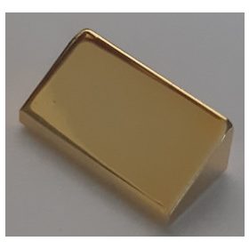  85984 Chrome GOLD Slope 30 1 x 2 x 2/3  Custom Chromed by BUBUL