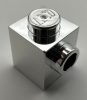 87087 | Chrome Silver Brick, Modified 1 x 1 with Stud on 1 Side | Custom Chromed by Bubul