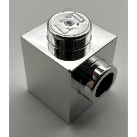   87087 | Chrome Silver Brick, Modified 1 x 1 with Stud on 1 Side | Custom Chromed by Bubul