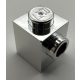 87087 | Chrome Silver Brick, Modified 1 x 1 with Stud on 1 Side | Custom Chromed by Bubul