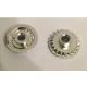 87407 Chrome Silver Technic, Gear 20 Tooth Bevel with Pin Hole  Custom chromed by BUBUL