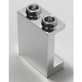   87552 Chrome Silver Panel 1 x 2 x 2 with Side Supports - Hollow Studs   or 94638 Custom Chromed by BUBUL