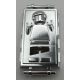 Chrome Silver Block with Handles and Han Solo in Carbonite Pattern   87561 or sw0978    Custom chromed by Bubul