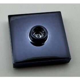   87580 Chrome Titan Plate, Modified 2 x 2 with Groove and 1 Stud in Center (Jumper)  87580 or 23893 Custom chromed by BUBUL